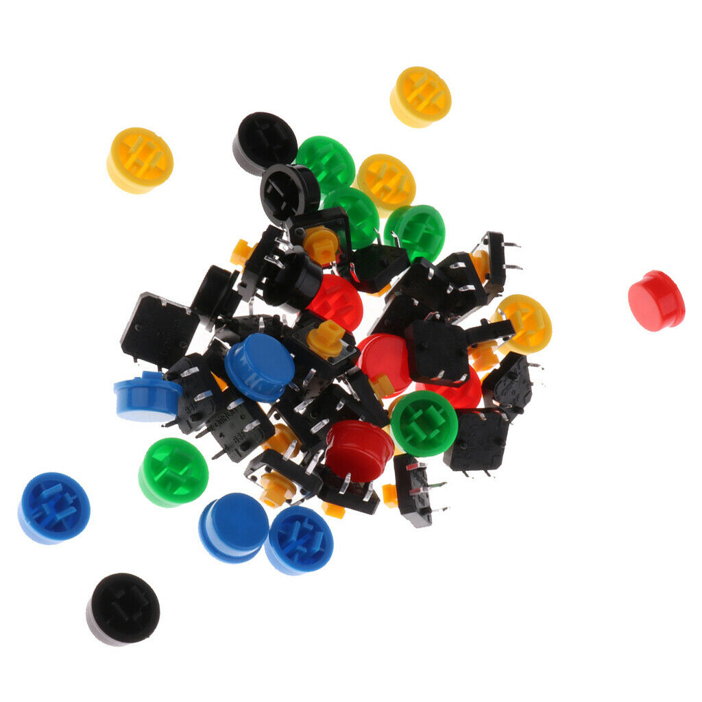 25Pcs 12x12x7.3mm Tact Tactile Push Button Momentary PCB Switch