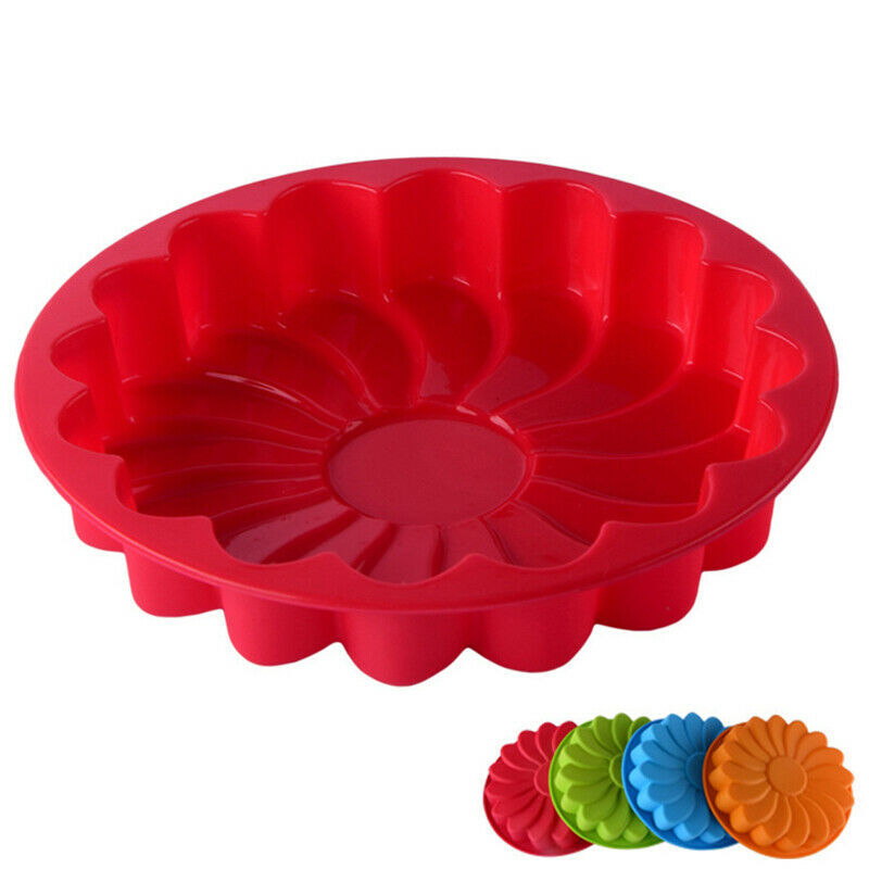 Silicone Cake Mold Single Flower DIY Baking Cake Pan Sun Flower Jelly M xJSJCA