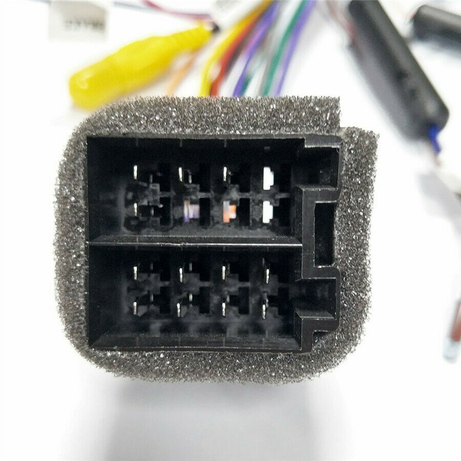 Car Stereo 20 PIN ISO Wiring Harness Connector with Rear View Camera Connection