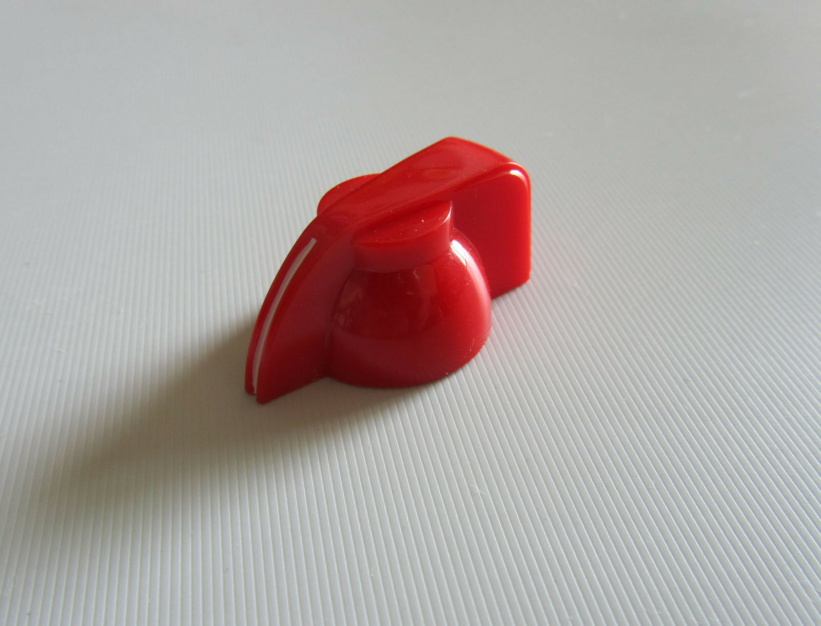 6x Red Chicken Head Knob 1/4" Guitar Amp Effect Pedal Knobs w/ Set Screw