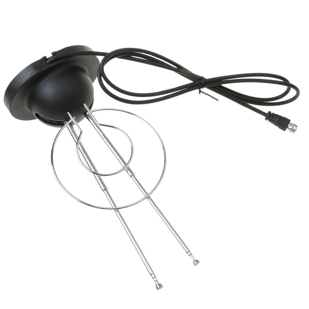 Indoor TV Antenna - VHF / UHF High-Definition TV Antenna with Rabbit Ears