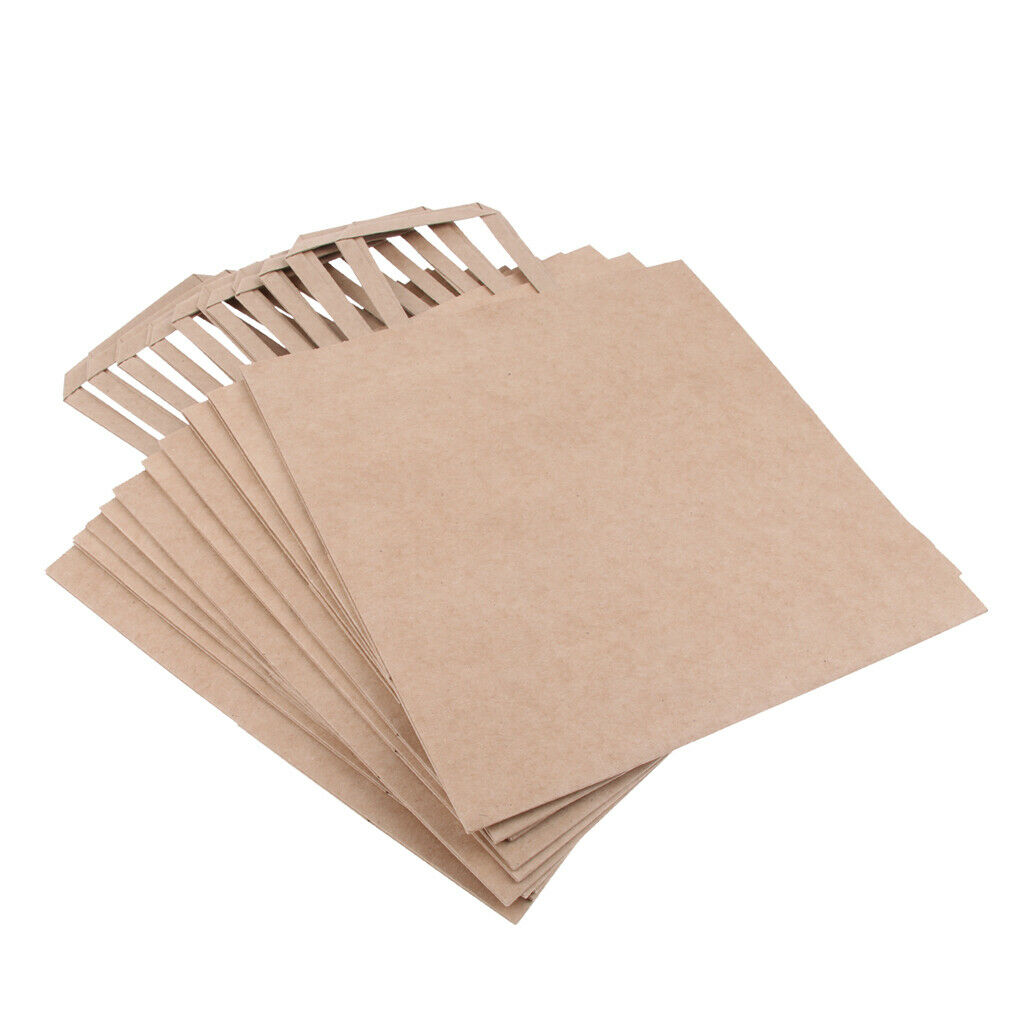 10 Brown Kraft Paper Bags Food Carrier Takeaway with Handles 280*150*280 mm