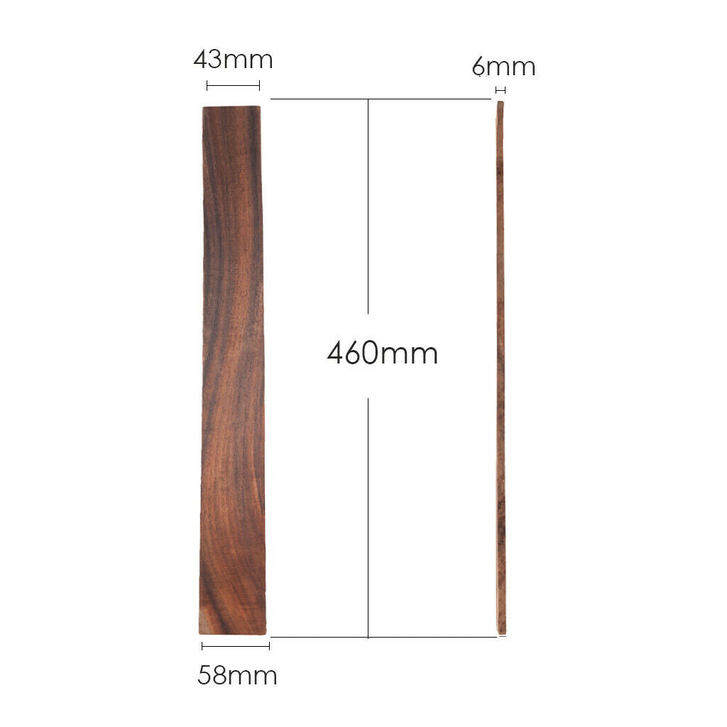 Fretboard Wooden Fingerboard for Acoustic Guitar DIY Parts 20.67'' Length