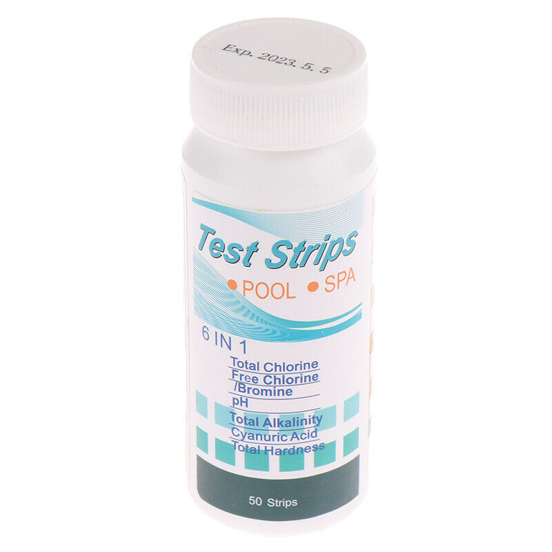 6 In 1 Multipurpose Chlorine PH Test Strips SPA Swimming Pool Water Tester P NC