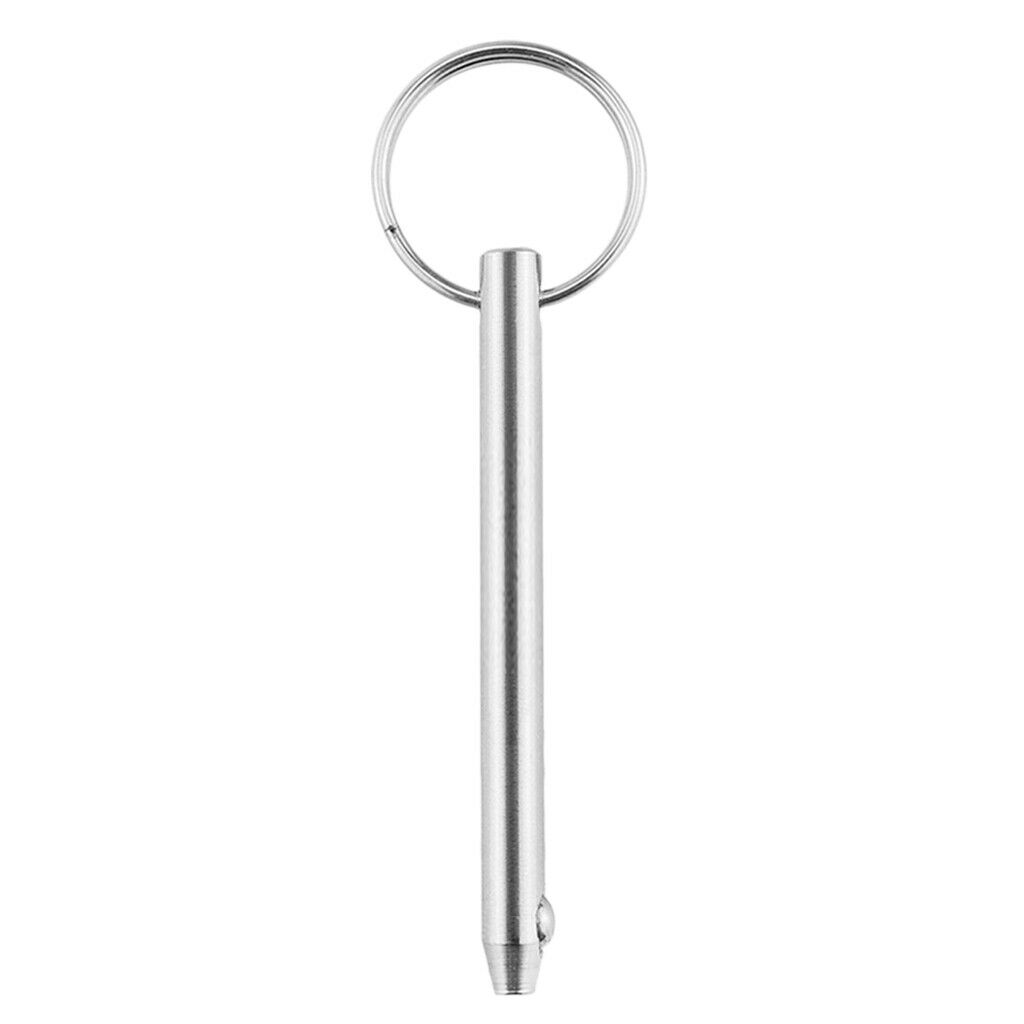 Stainless steel 6.3x95mm boat bimini top deck socket pin W ball lock pull ring