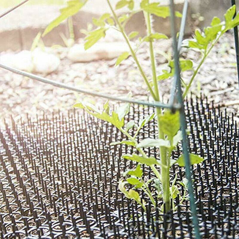 Garden Prickle Strip Dig Stop Cat Repellent Deterrent Mat Spike Portab.l8