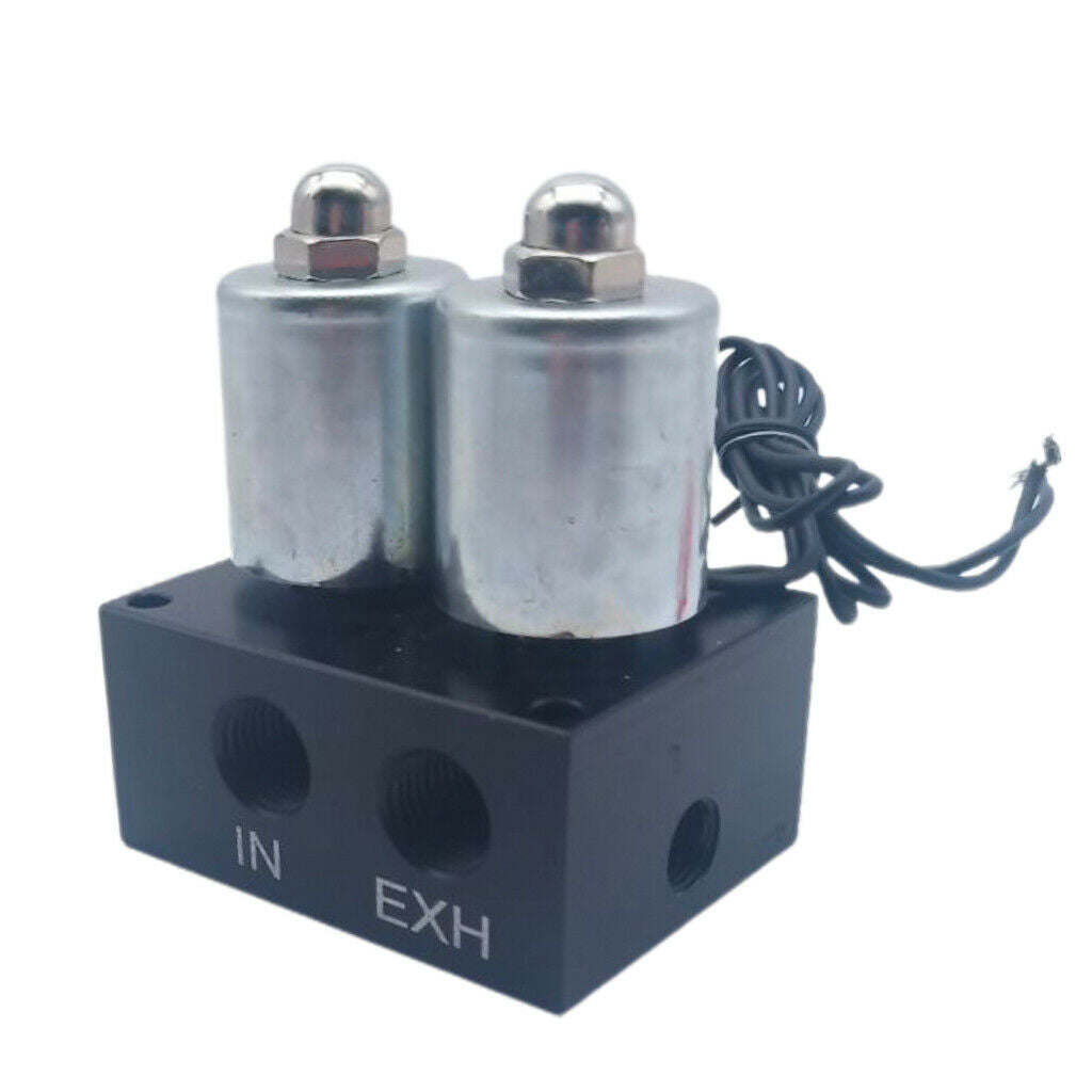 12v Solenoid Valve Air ride Suspension manifold pneumatic shock absorber double
