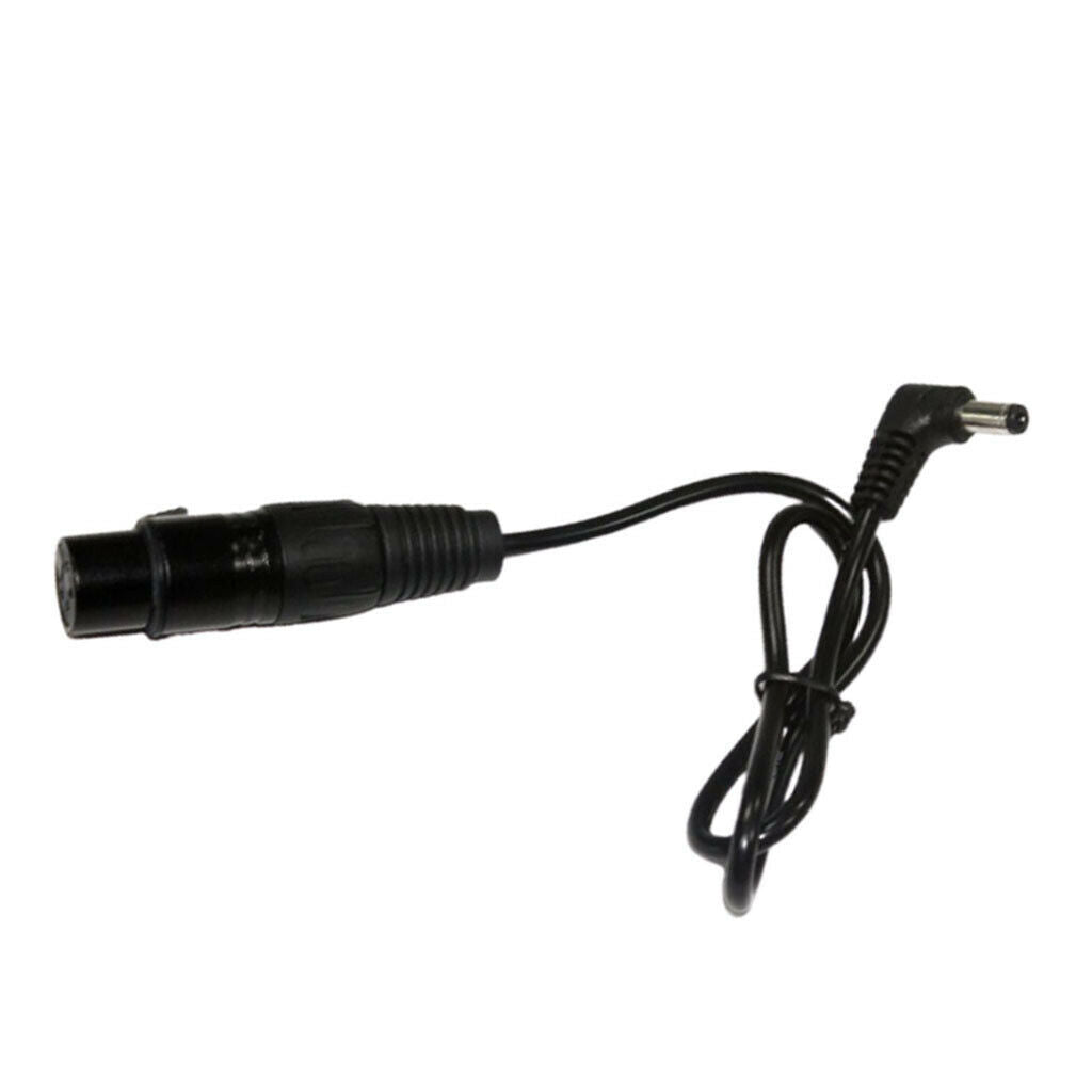Right Angle DC to 4pin XLR Adapter Power Cable for Studio Video