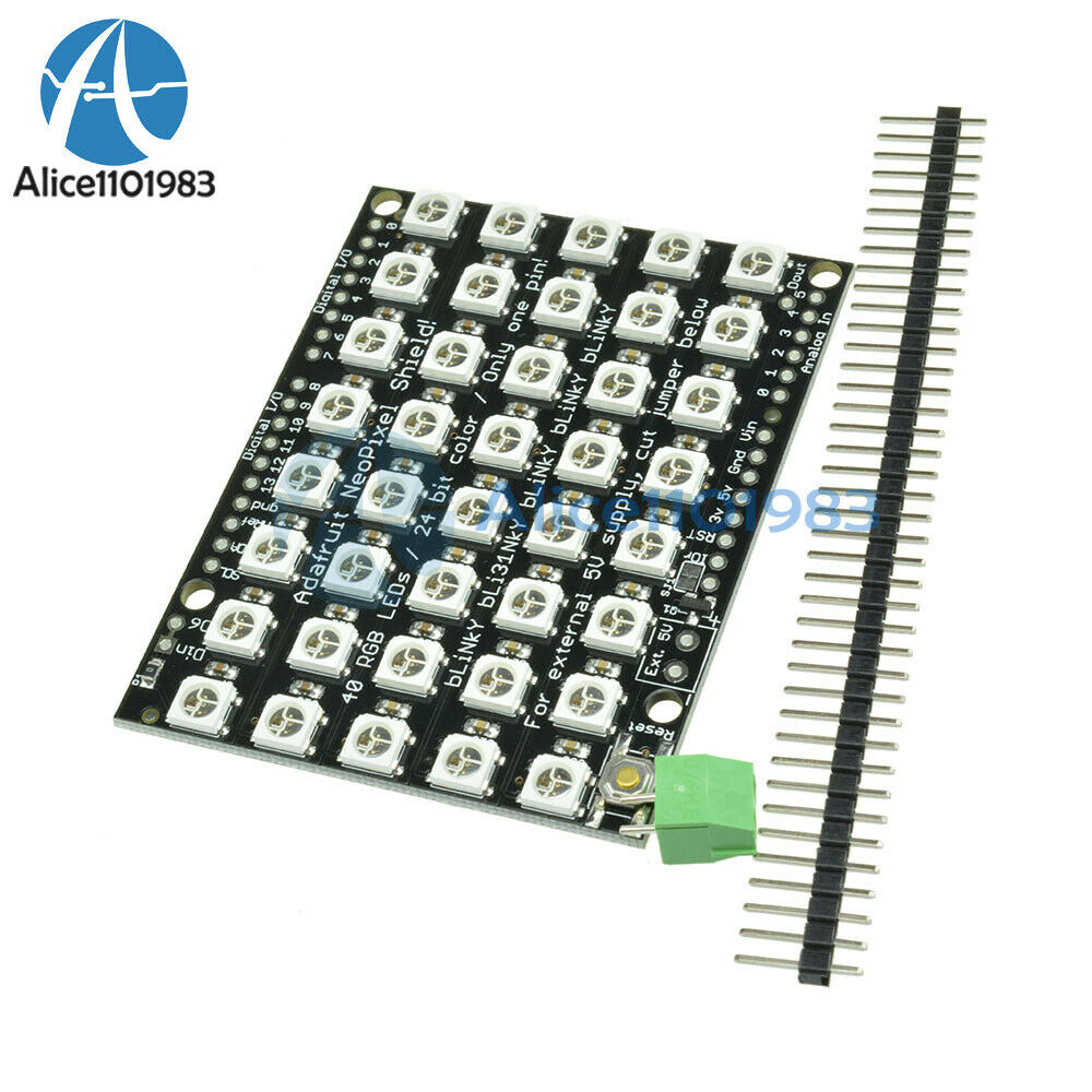 8x5 40 Bit LED WS2812 LED 5050 RGB Full-Color Driver Board for Arduino DIY