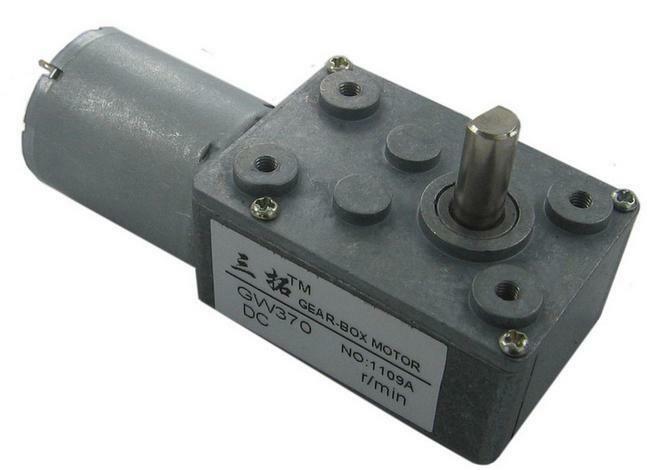 Geared Motor DC 24V 4.2RPM 6mm Shaft Rectangle Gear Box Electric Turbo Worm