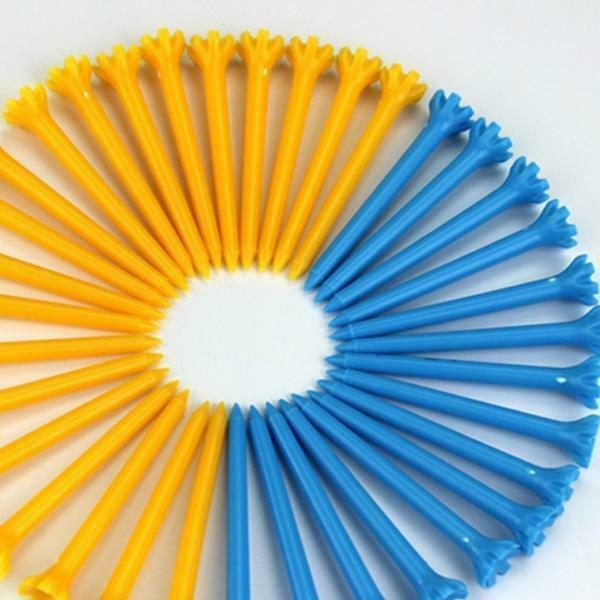 50 Pcs Professional Plastic Golf Tee Tees Assorted Color of Great Value
