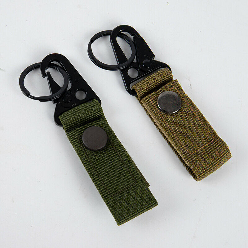 bushcraft Carabiner High Strength Nylon Key Hook MOLLE WebbingFCA
