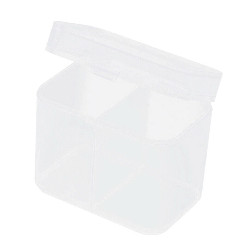 Plastic Dustproof Makeup Cotton Swabs Box Cosmetics Crafts Container Case