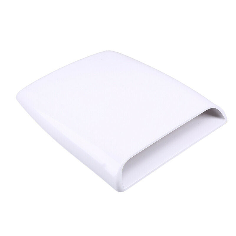 Car Auto Air Flow Intake Hood Scoop Vent Bonnet White Decor Cover Universal