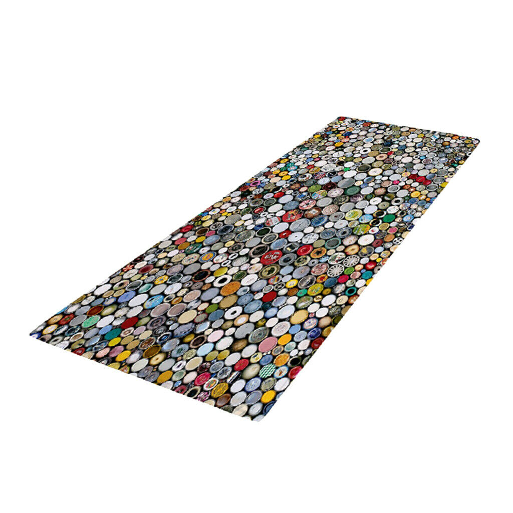 Button Mosaic Floor Mat Bedroom Bedside Area Rugs Crawl Mat Playmat 40x120cm