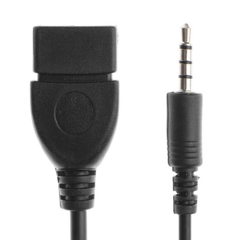 3.5mm Male Plug Jack To USB 2.0 Female Car Stereo Audio Adapter Converte.l8