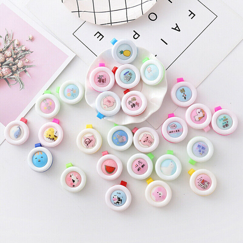 1Pc Cartoon mosquito repellent button baby kids buckle outdoor anti-mosqu.l8