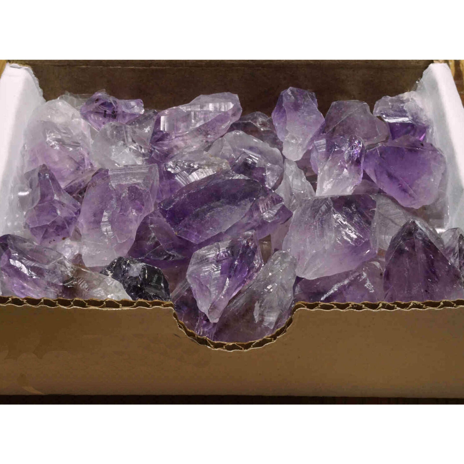Amethyst Points Collection 1/2 Lb Natural Dark Purple Crystals
