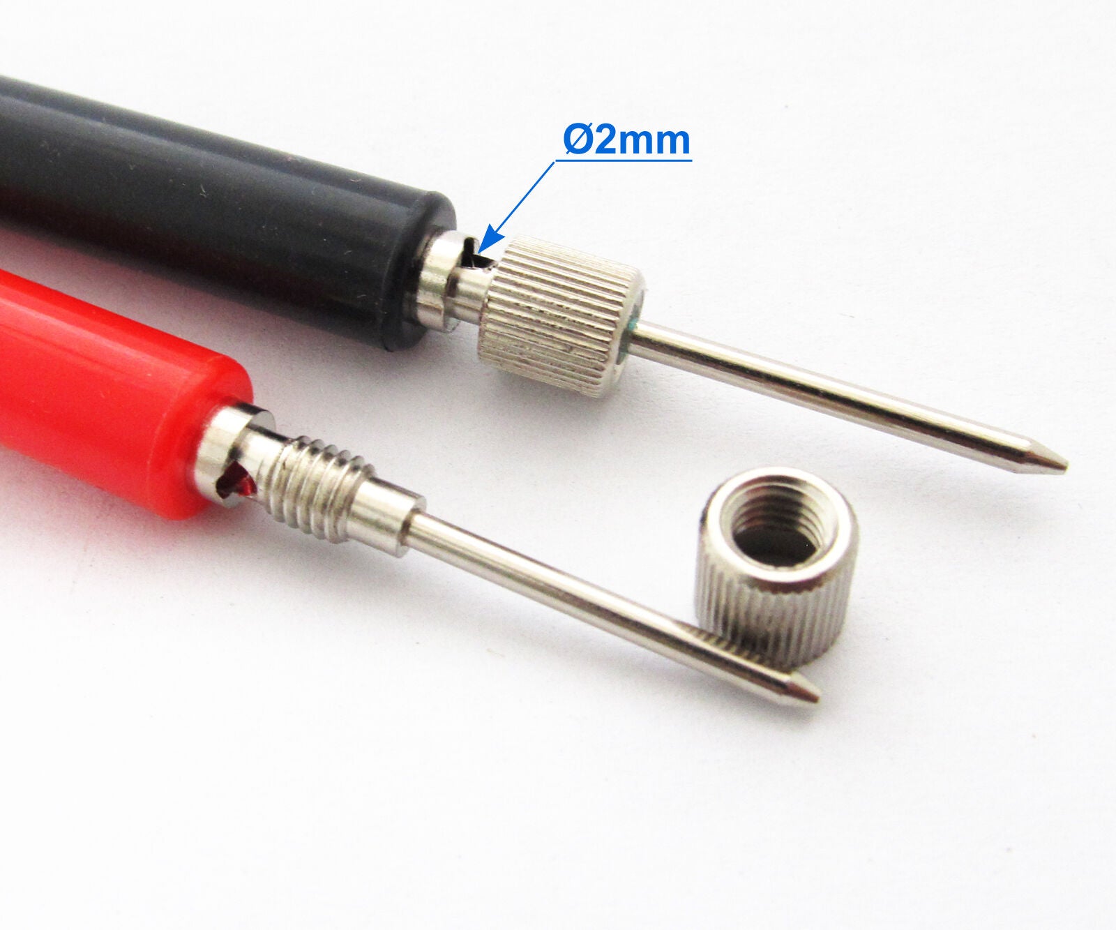 8pcs DIY Multimeter Test Probe without Cable Assemble & No Solder Long Handle
