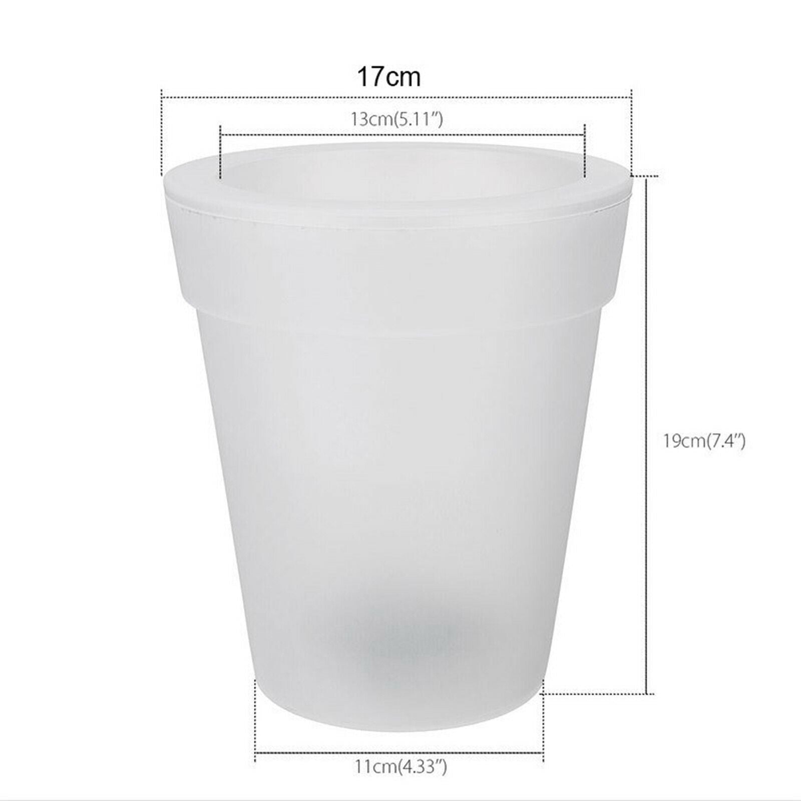 Solar Power Flower Plant Pot Light Garden Outdoor Courtyard Patio Decor