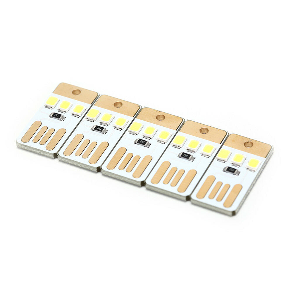 5PCS Night Lamp Pocket Card USB Power LED 0.2W Light for Computer Lapto.l8