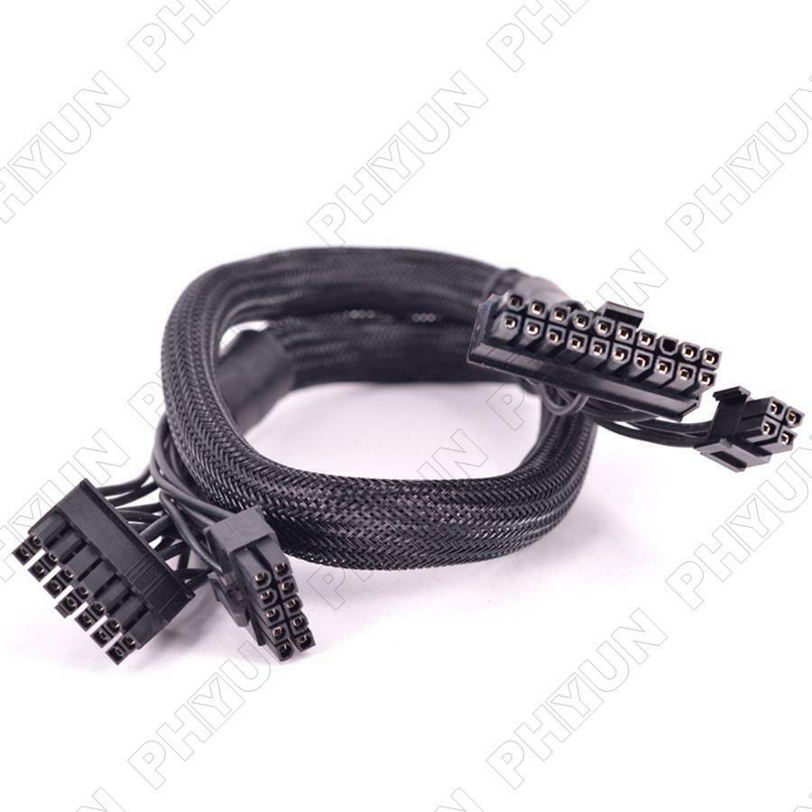 For Corsair HX1200i HX1000i HX850i HX750i ATX Power Supply Cable 14+10 to 24 Pin