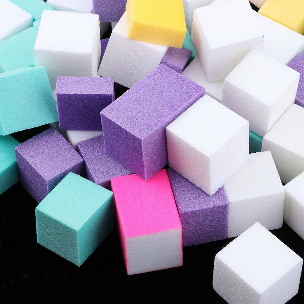 120pcs Irregular Nail Art Buffer Blocks Sanding Filing Sponge Manicure Tools