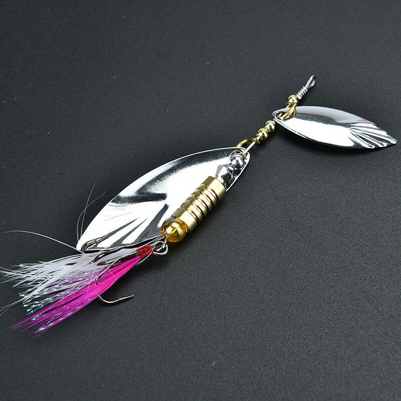 7g fishing lure spoon bait ideal for bass trout perch pike rotating fishin.l8