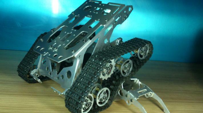 Metal Independent Suspension System Caterpillar Robot Tank chassis For Arduino