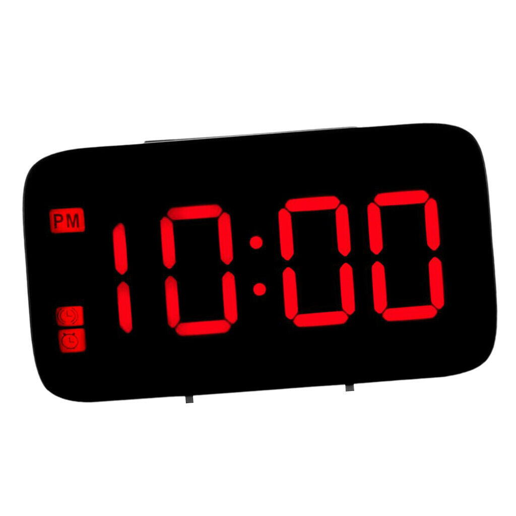 2pcs Projection Alarm Clock Voice Control Portable Clock with Snooze Alarm