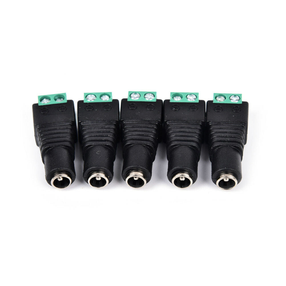 5 x 5.5x2.1mm female jack dc power adapter connector plug for cctv camera  G SJ