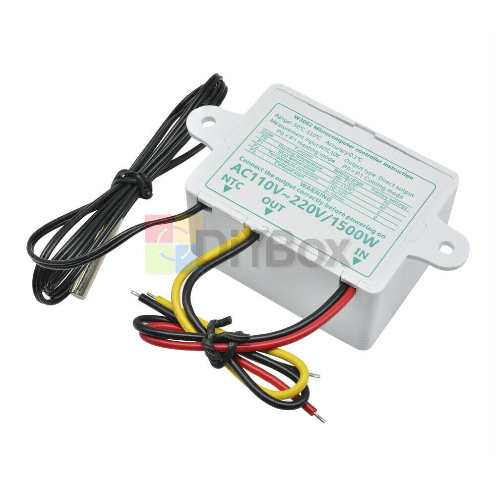 AC 110-220V Digital LED Temperature Controller Microcomputer Thermostat XH-W3002