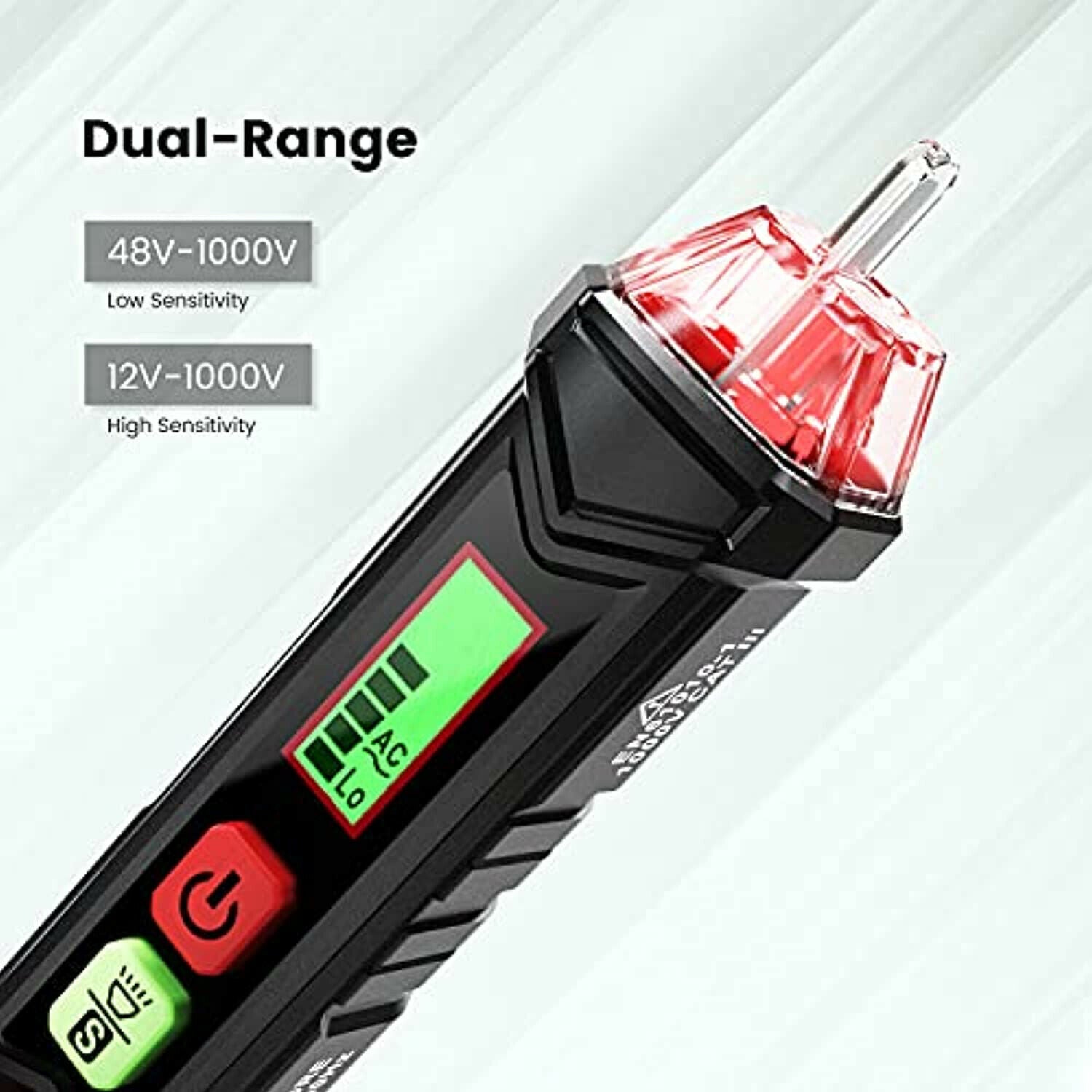 Ac 12V-1000V Current Detection Sensor Voltage Tester Non-Contact Dual Range