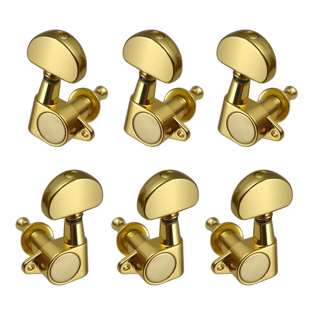 Lovoski 3R3L Acoustic Electric Guitar Tuning Pegs Keys Machine Head Golden