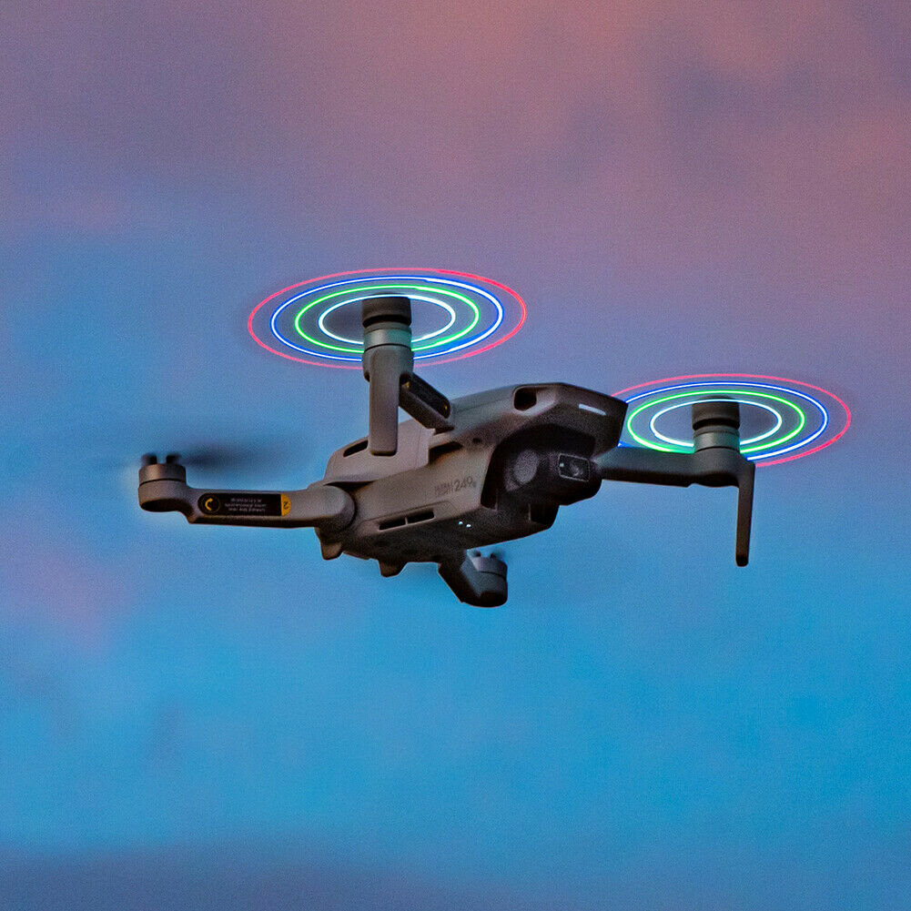 Rechargeable LED Light Flash Low-Noise Quick-Release Propellers for DJI Mini 2