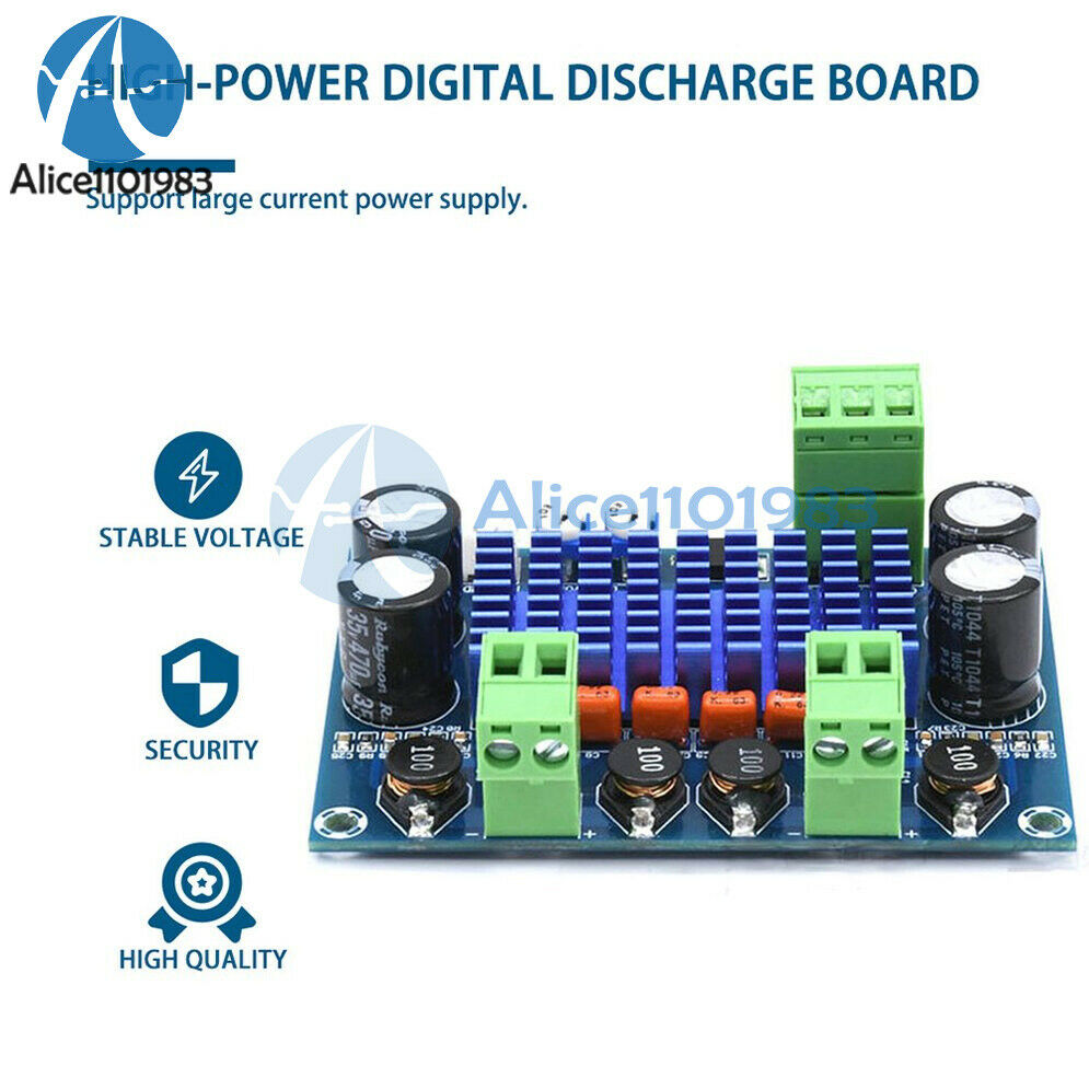 120W*120W TPA3116D2 Digital Power Amplifier Board 8-28V Audio Amp Module
