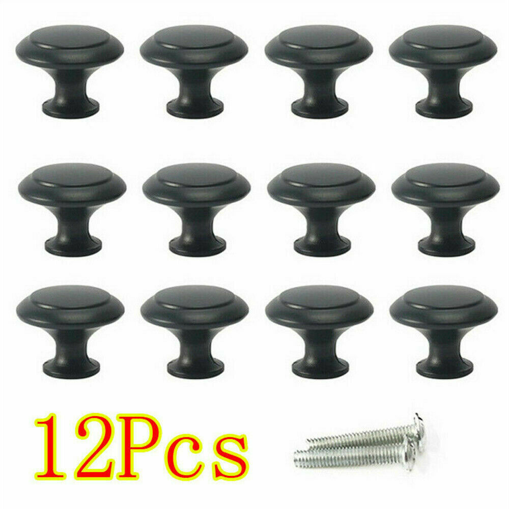 12X Kitchen Cabinet Door Drawer Hardware Knob Handle Pull Bathroom Knobs Handles