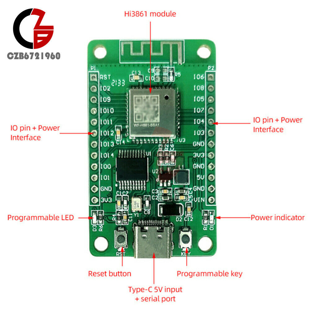Hi3861 Development Board Supports Hongmeng HarmonyOS System Hi3861V100 Chip