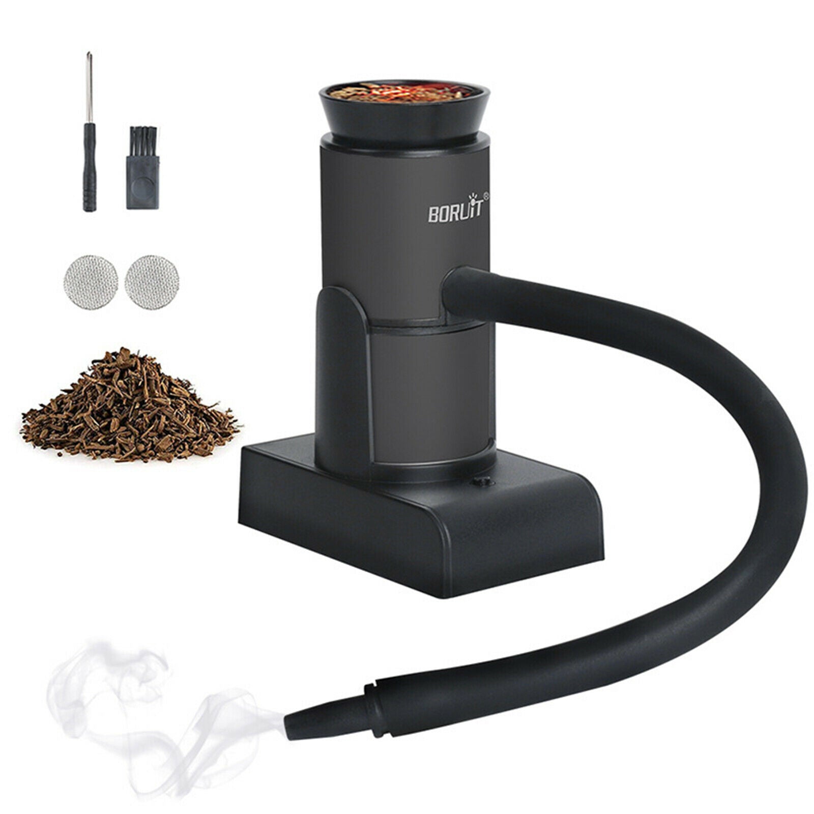 Food Cocktail Smoker with Filter Works w/Wood Tea for BBQ Drink & Food