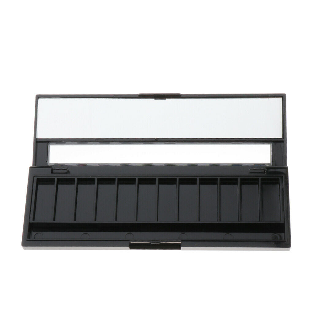 12 Grid Empty Makeup Palette Powder Eyeshadow Blush Lip Gloss DIY Case Box