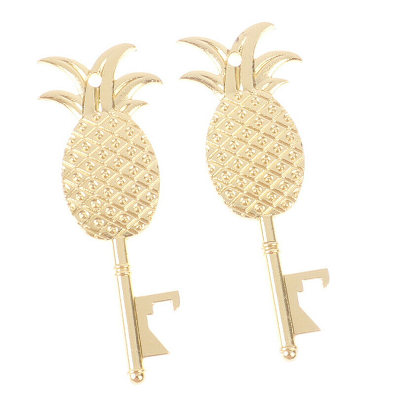 2PCS Creative Glod Bottle Opener Pineapple Beer Personalized Kitchen Tool.l8