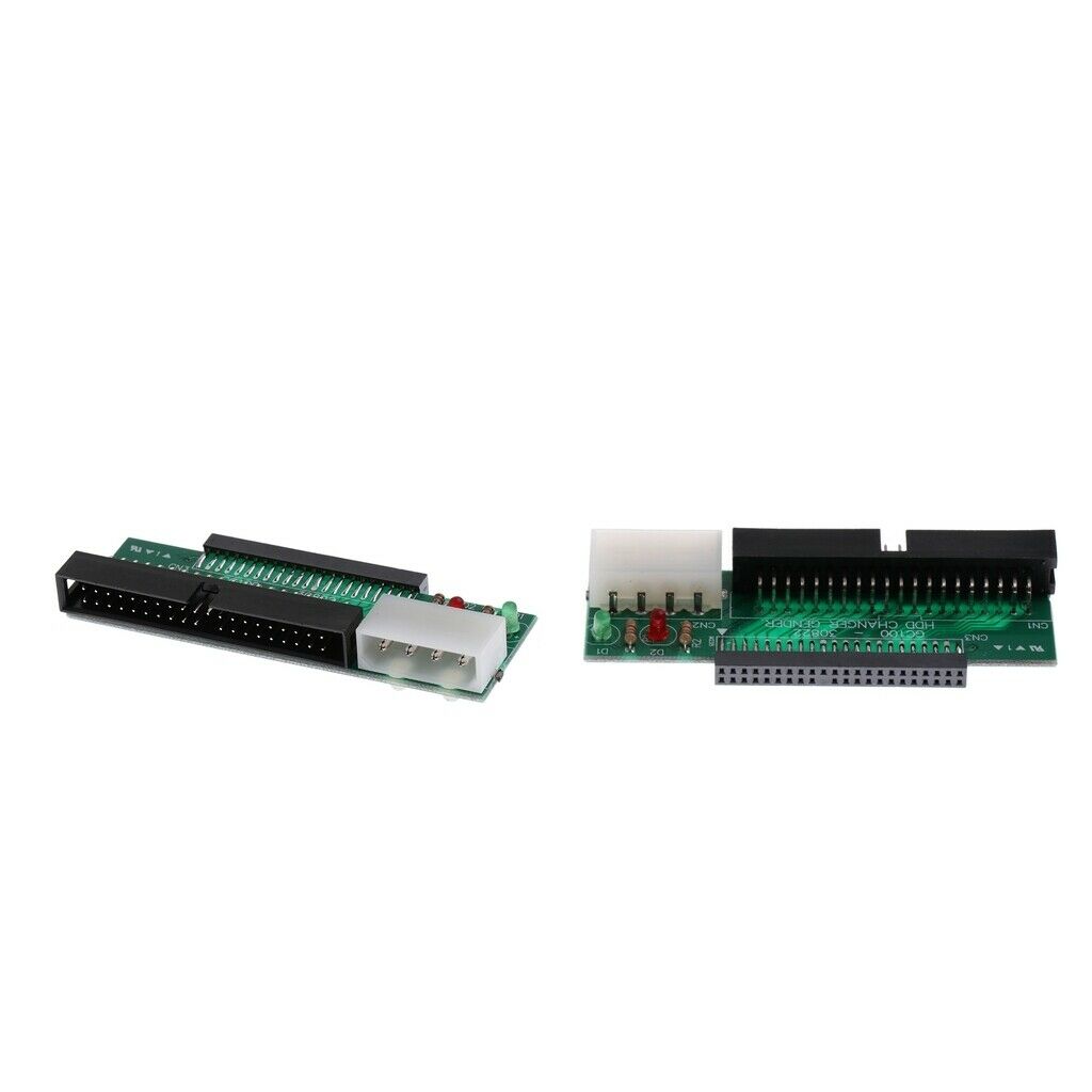 2Pieces 2.5'' Laptop 44Pin IDE Hard Drive to 40Pin 3.5'' IDE Converter Card