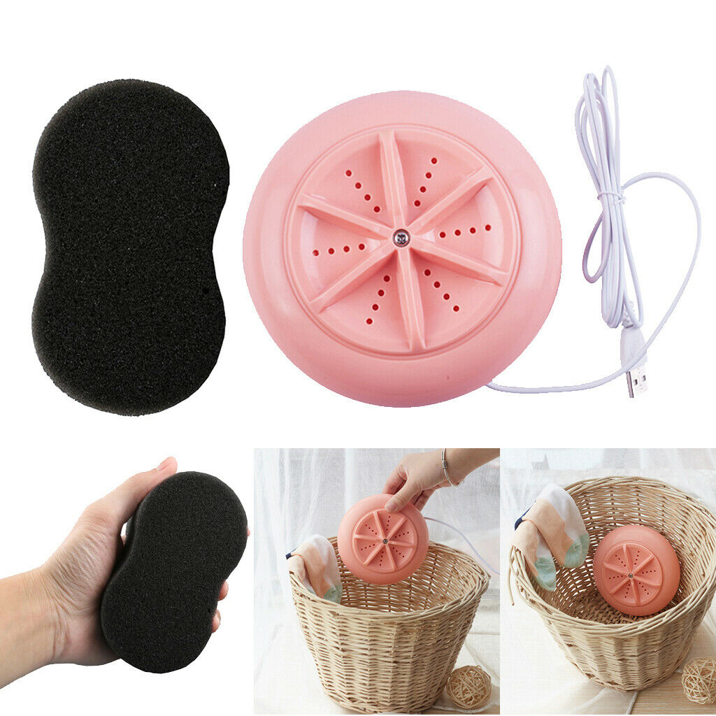 Compact Washing Machine Washer USB for Makeup Brush Towel Pants Travel RV