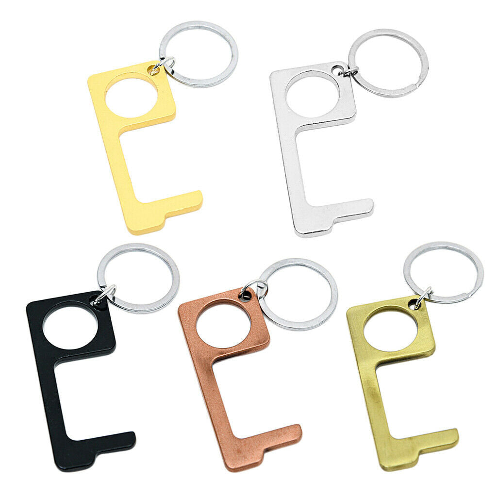 Open Door Elevator Press Stick Avoid Contact Tools Anti Bacteria Golden