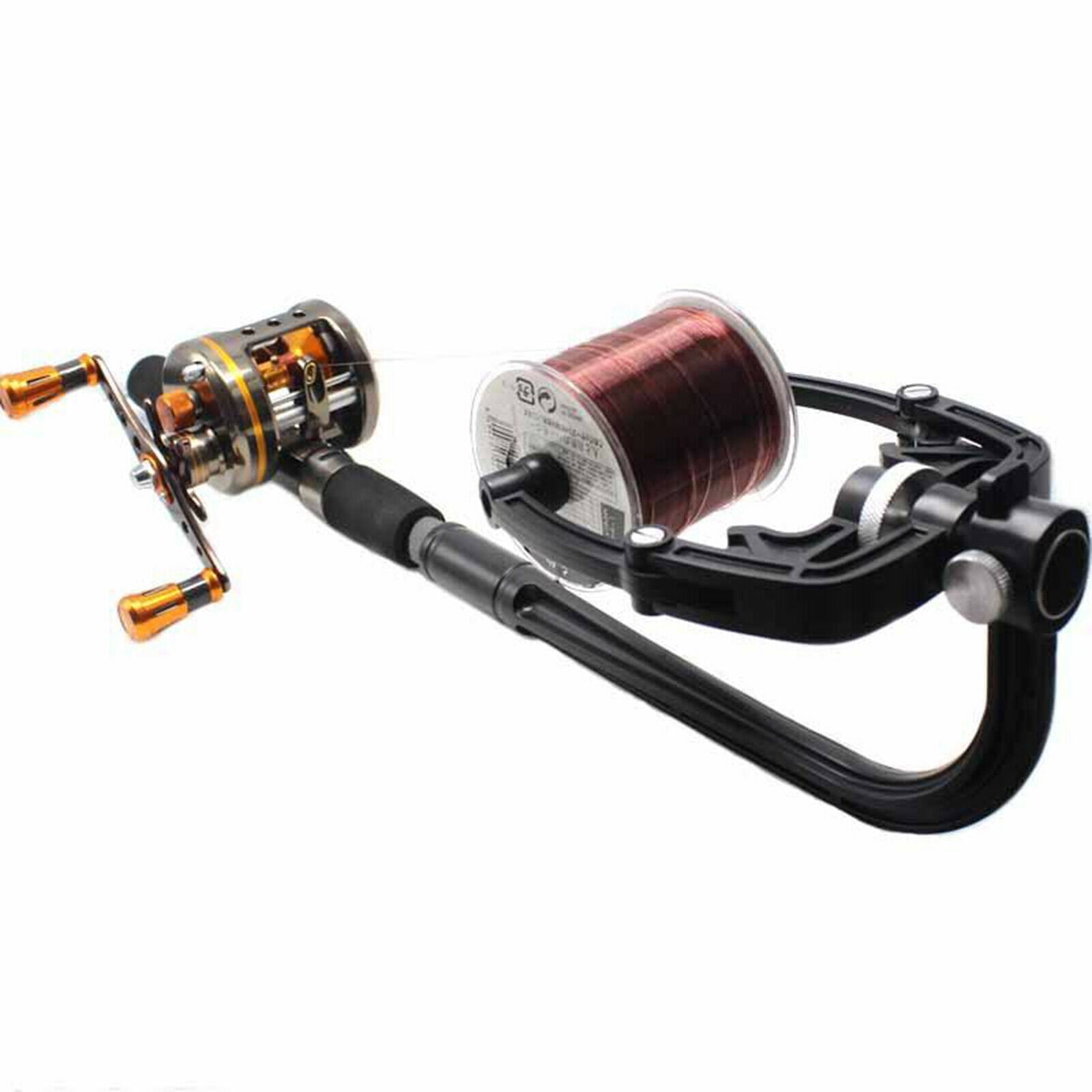 Pro PVC Fishing Line Winder Fly Fishing Twine Spooling Station Spooler Tool