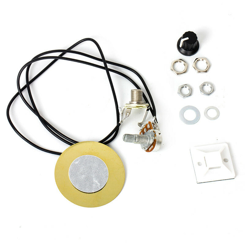 Piezo Contact Microphone Pickup Transducer for Guitar Ukulele Violin 1Pot 1 Jack