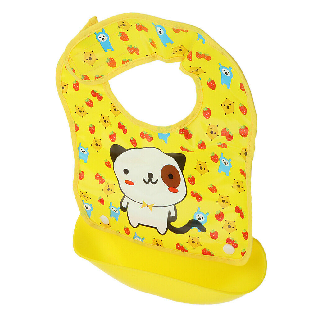 Waterproof Silicone Baby Washable Roll Up Feeding Eating Baby Bib Style 12