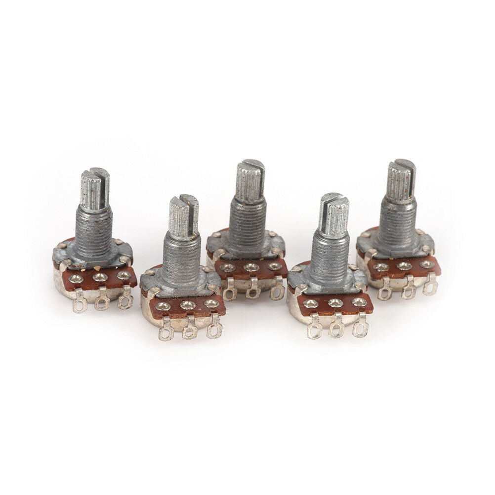 5pcs/lot New A500K Split Shaft Pots Potentiometer Guitar Audio Tone Switc.l8