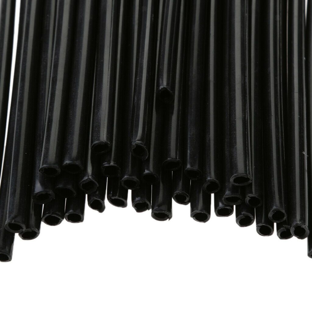 36x Black Wheel Spoke Wraps Coat Covers Kit for Motocross Dirtbike Motorbike