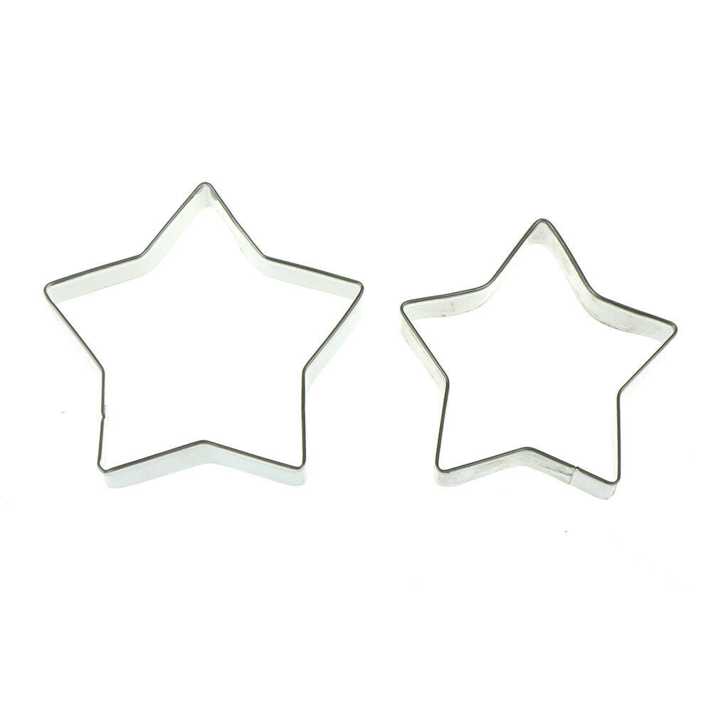 5pcs five-pointed star stainless steel cookie cutter cake biscuit diy moul.l8